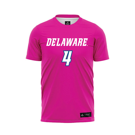 Delaware - NCAA Women's Soccer : Claire Ballinger - Pink Soccer Jersey-0