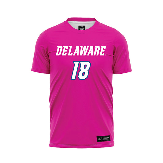 Delaware - NCAA Women's Soccer : Julia Hahn - Pink Soccer Jersey-0
