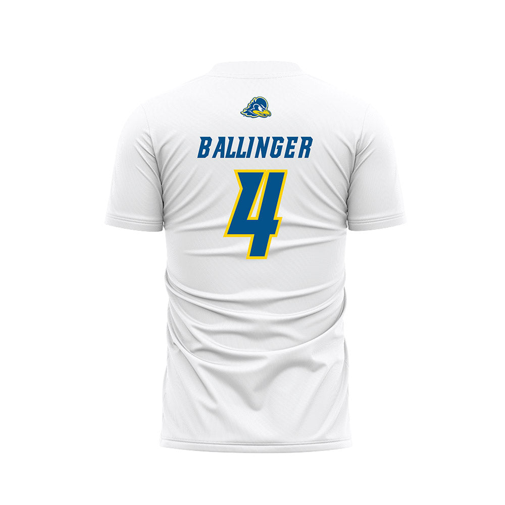 Delaware - NCAA Women's Soccer : Claire Ballinger - White Soccer Jersey-1