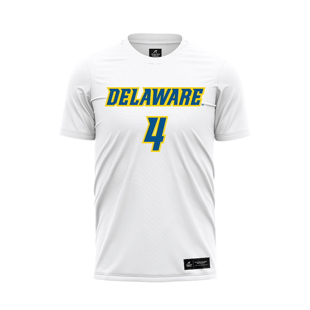 Delaware - NCAA Women's Soccer : Claire Ballinger - White Soccer Jersey-0