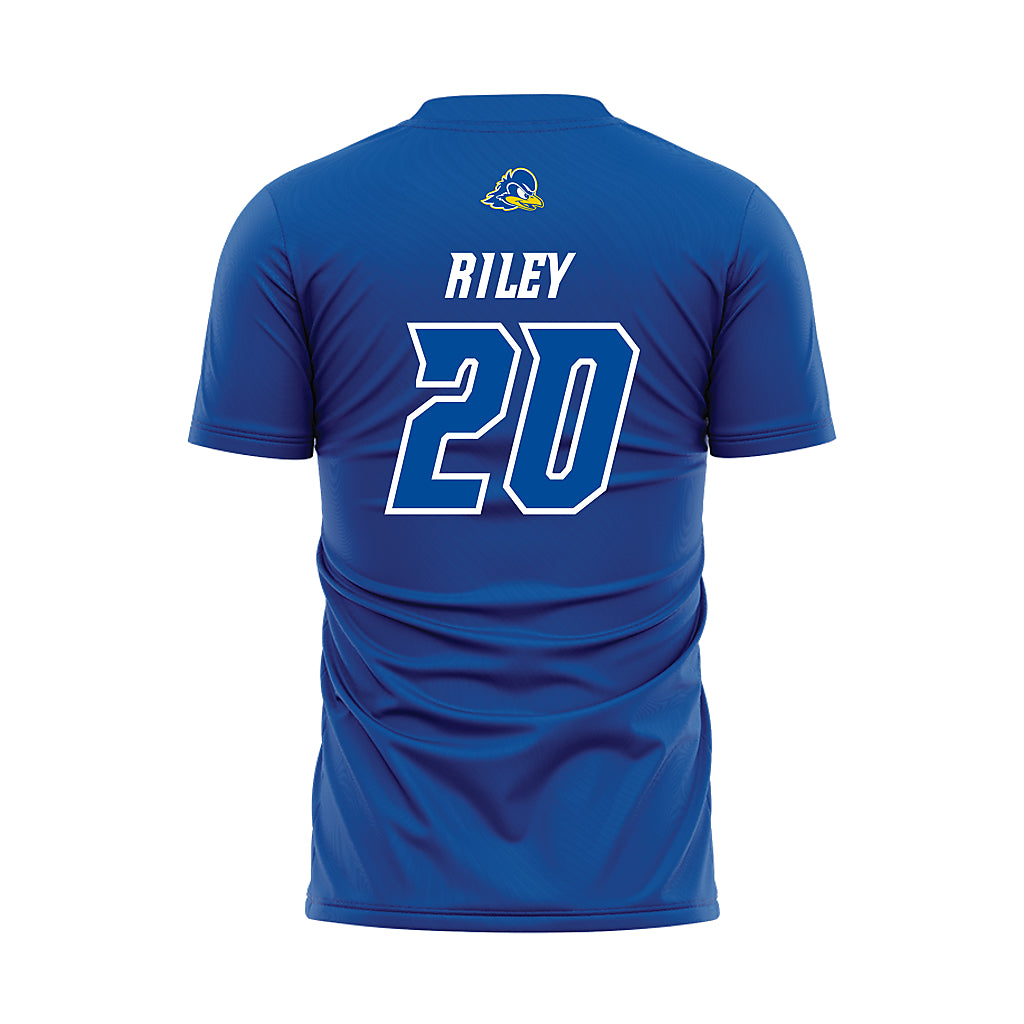 Delaware - NCAA Women's Soccer : Gabby Riley - Blue Soccer Jersey-1