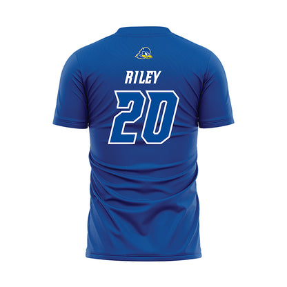 Delaware - NCAA Women's Soccer : Gabby Riley - Blue Soccer Jersey-1