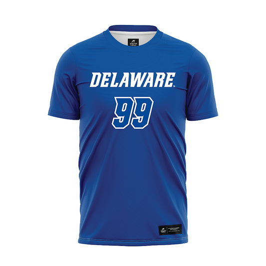 Delaware - NCAA Women's Soccer : Leah Rhinehart - Blue Soccer Jersey-0