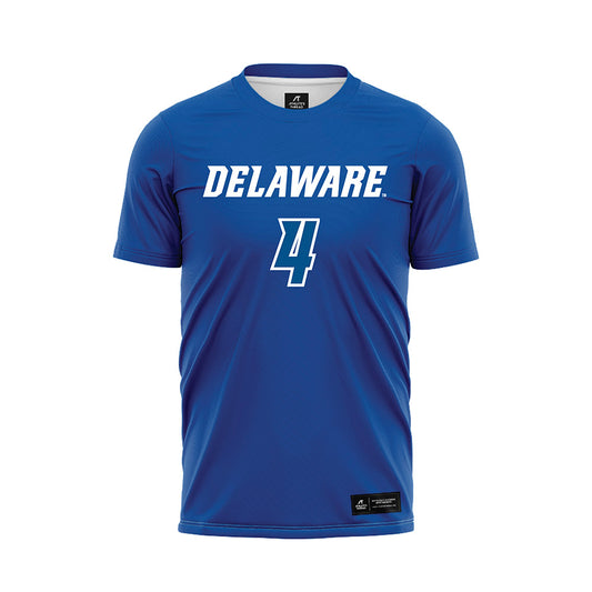 Delaware - NCAA Women's Soccer : Claire Ballinger - Blue Soccer Jersey-0