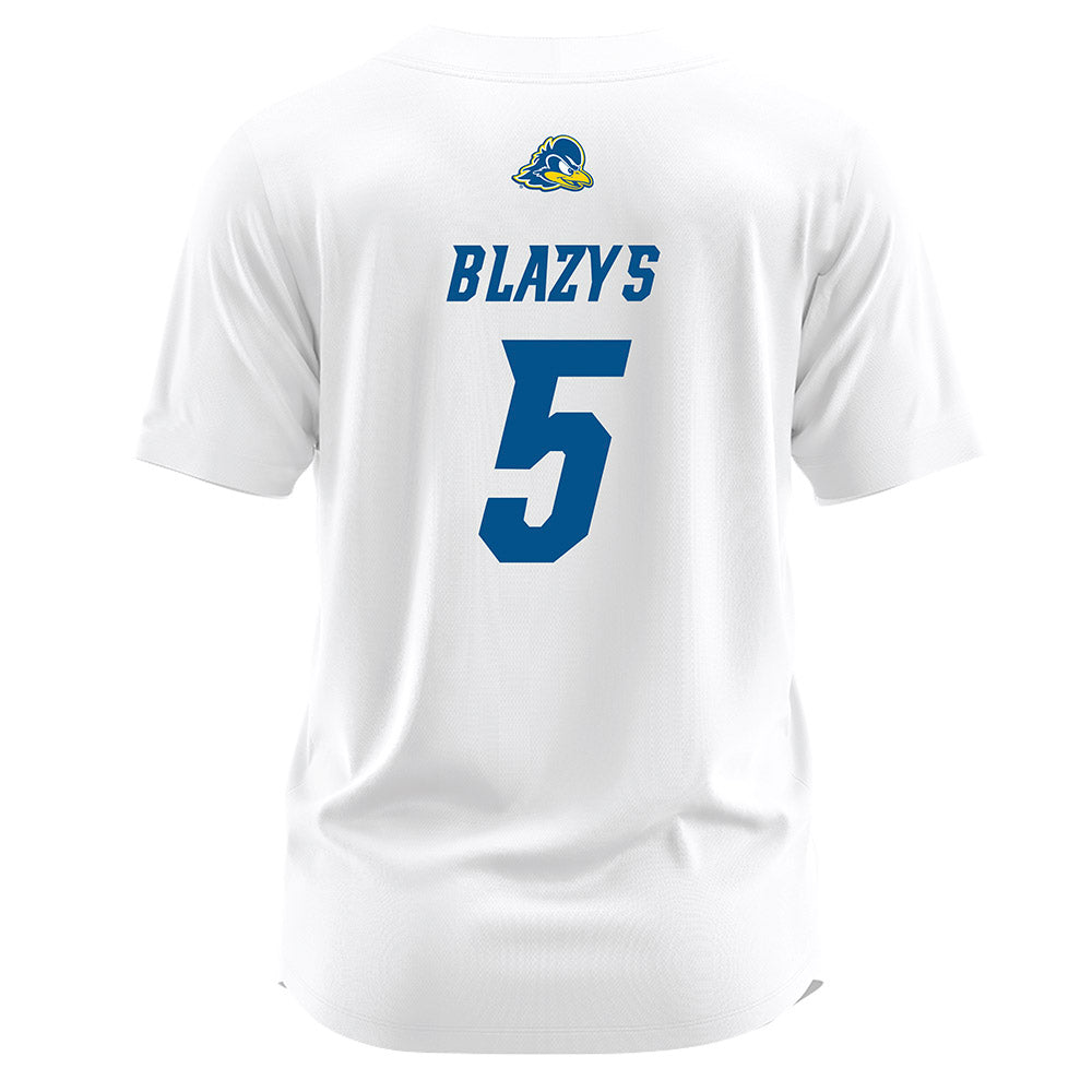 Delaware - NCAA Softball : Caylin Blazys - White Jersey-1