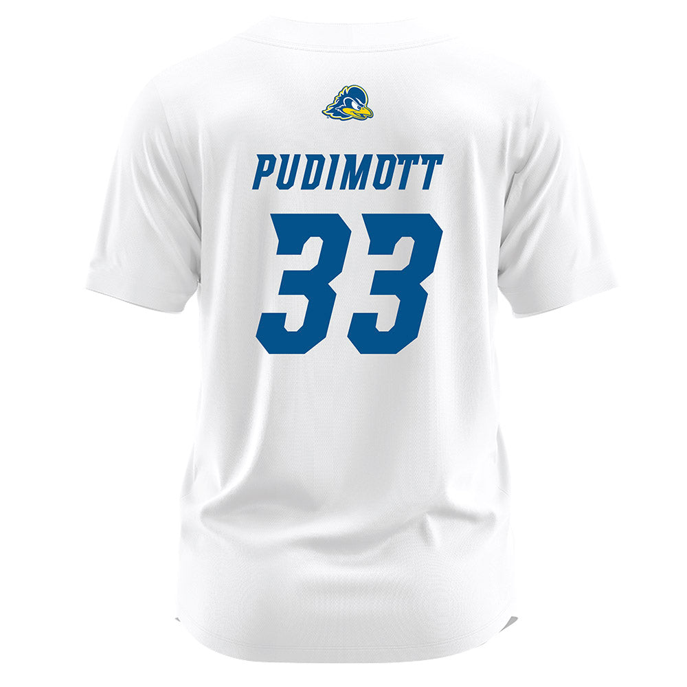 Delaware - NCAA Softball : Gabriella Pudimott - White Jersey-1