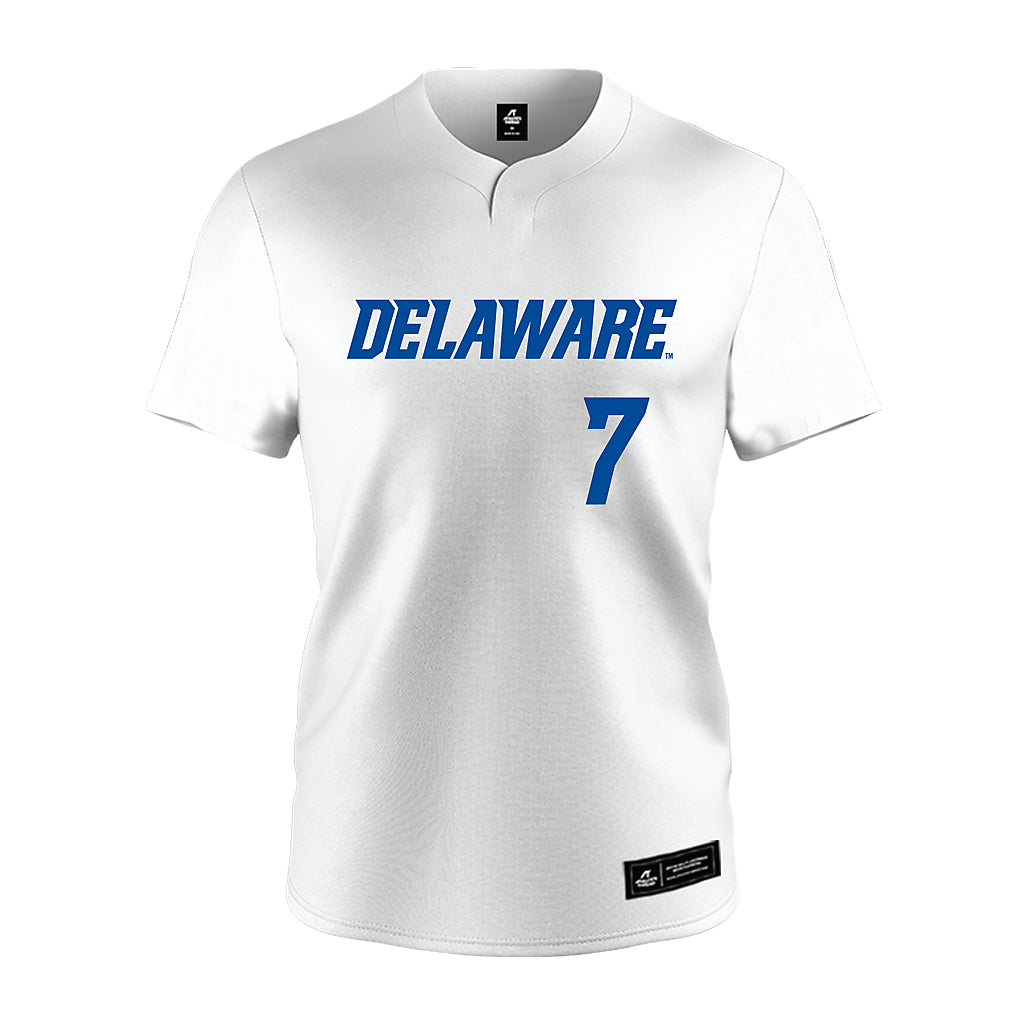 Delaware - NCAA Softball : Emma Denison - White Jersey-0