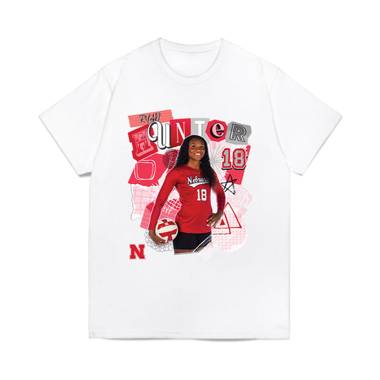 Nebraska - NCAA Women's Volleyball : Ryan Hunter - collage Comfort Colors T-Shirt-0