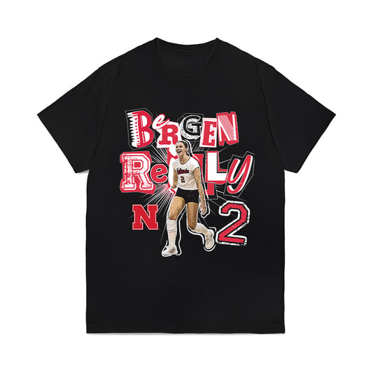 Nebraska - NCAA Women's Volleyball : Bergen Reilly - collage Comfort Colors T-Shirt-0