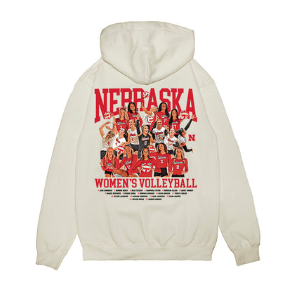 Nebraska - NCAA Women's Volleyball : - Premium Hooded Sweatshirt-1