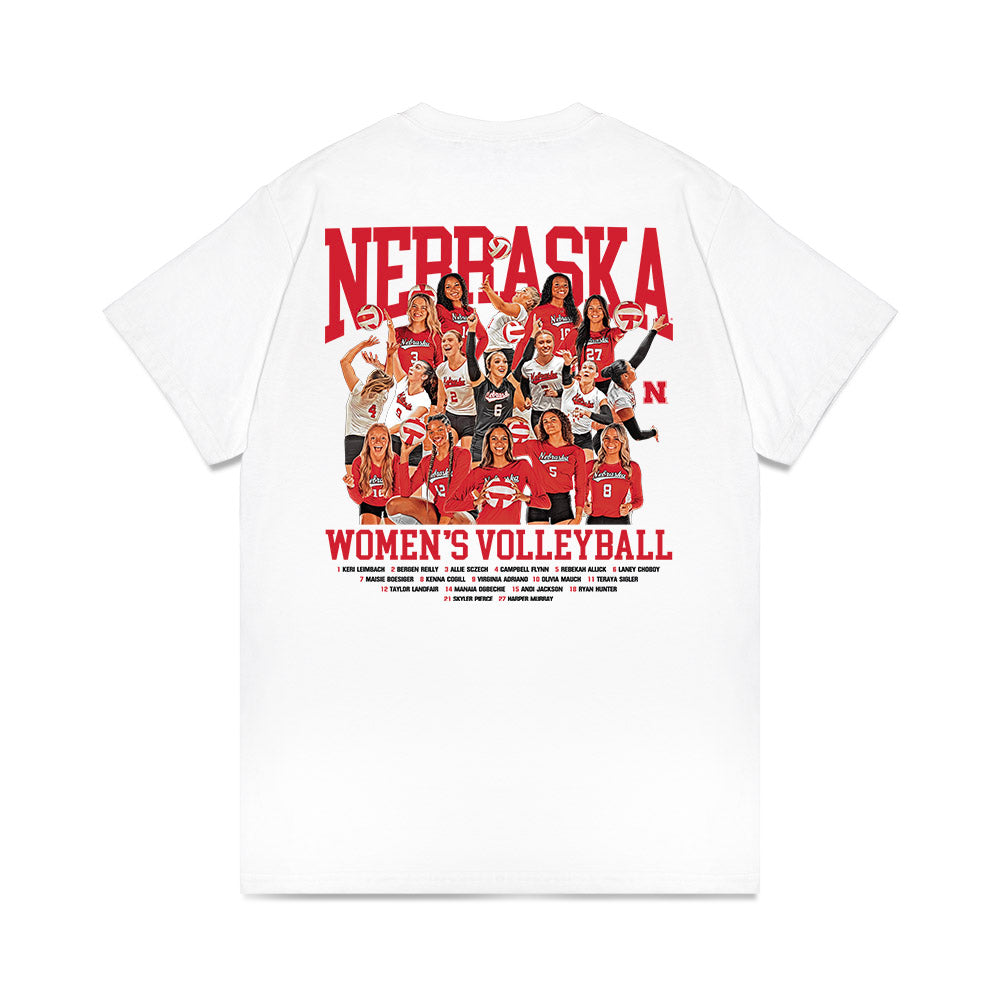 Nebraska - NCAA Women's Volleyball : - Comfort Colors T-Shirt-1