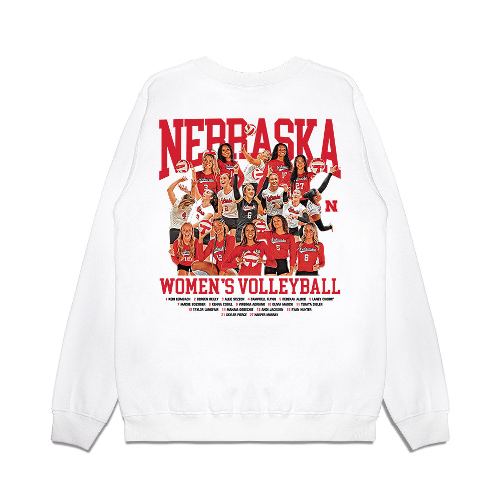 Nebraska - NCAA Women's Volleyball : - Premium Crewneck Sweatshirt-1