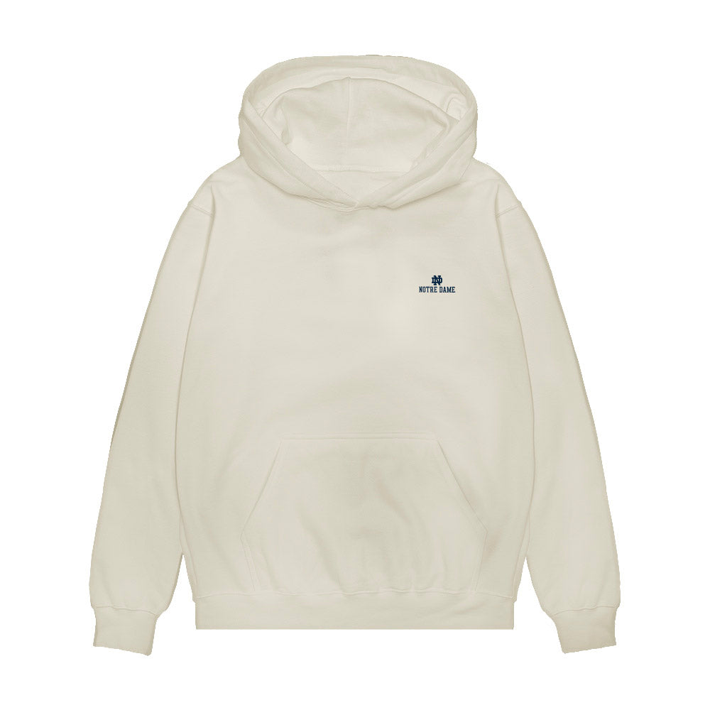 Notre Dame - NCAA Men's Lacrosse : Jordan Faison - Collage Premium Hooded Sweatshirt-0