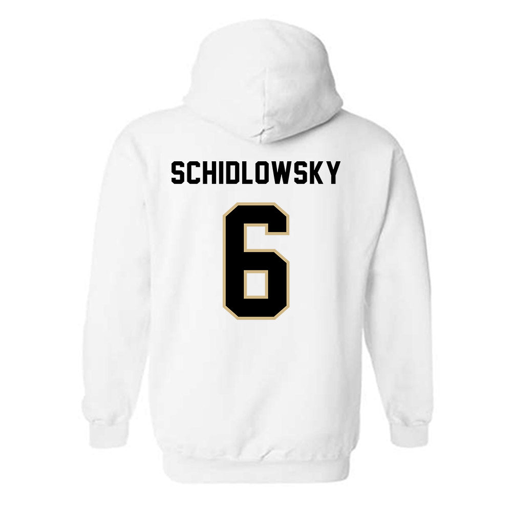 PNW - NCAA Men's Ice Hockey : Brennan Schidlowsky - Classic Shersey Hooded Sweatshirt-1