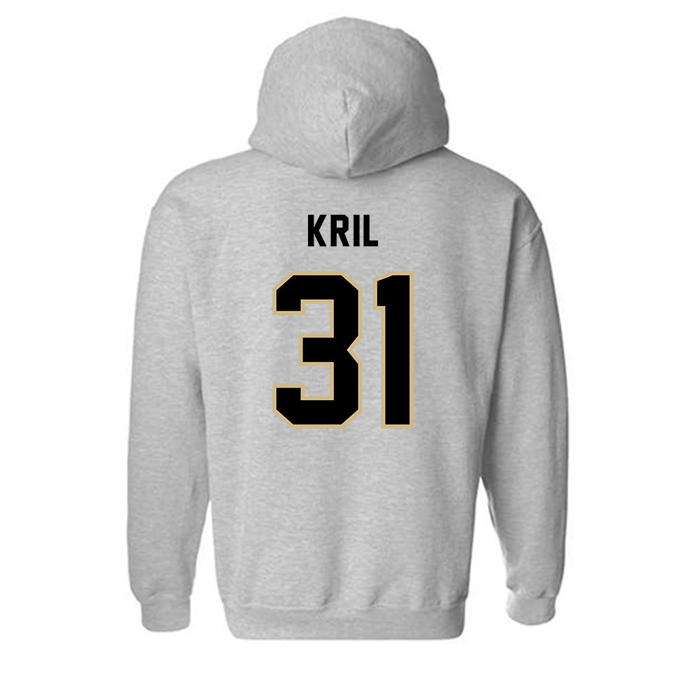 PNW - NCAA Men's Ice Hockey : Caleb Kril - Classic Shersey Hooded Sweatshirt-1