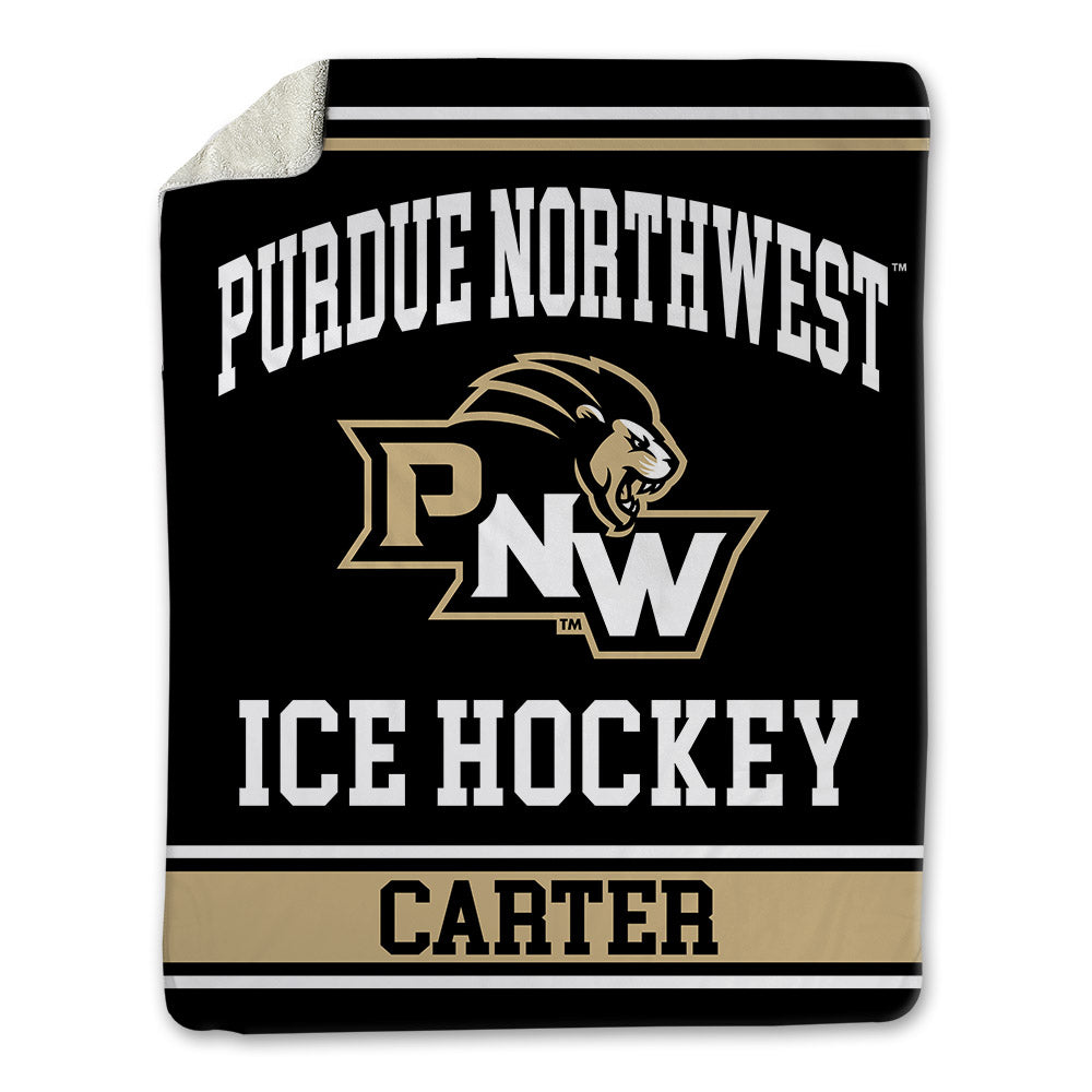 PNW - NCAA Men's Ice Hockey : Nathan Carter - Blanket-0
