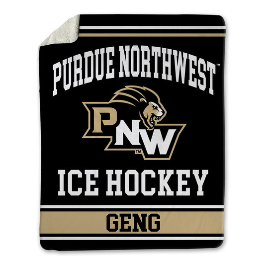 PNW - NCAA Men's Ice Hockey : Mason Geng - Blanket-0