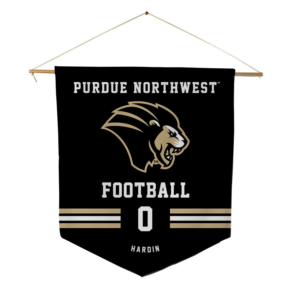 PNW - NCAA Flag Football : Iycis Hardin - Pennant - 18" x 21"-0