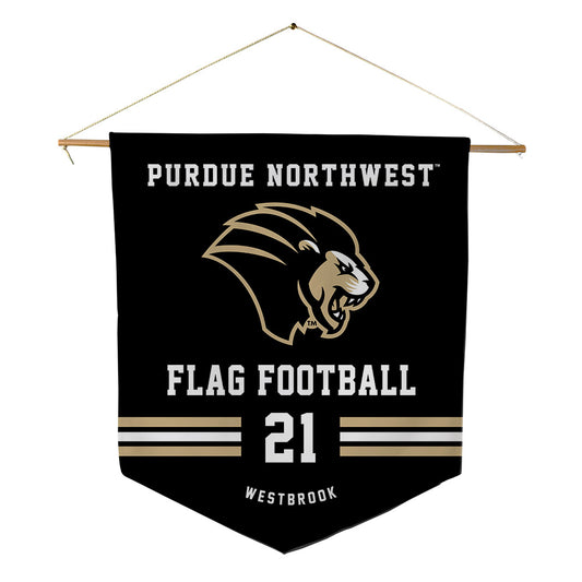 PNW - NCAA Flag Football : Kennedy Westbrook - Pennant - 18" x 21"-0
