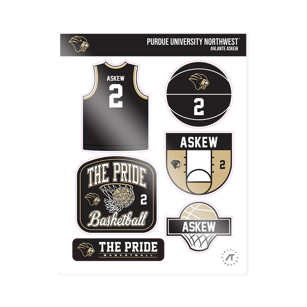 PNW - NCAA Men's Basketball : Ahlante Askew - Sticker Sheet-0