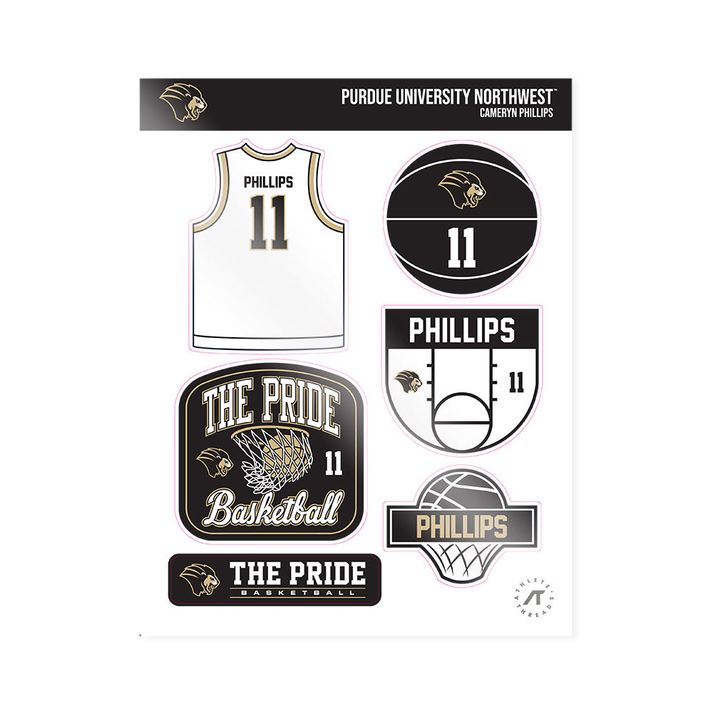PNW - NCAA Women's Basketball : Cameryn Phillips - Sticker Sheet-0