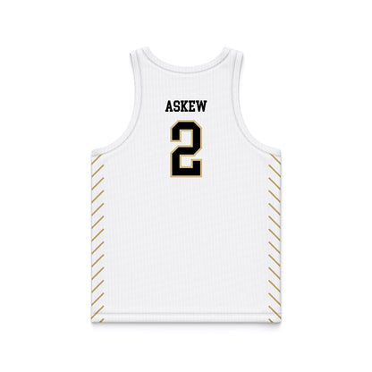 PNW - NCAA Men's Basketball : Ahlante Askew - White Basketball Jersey-1