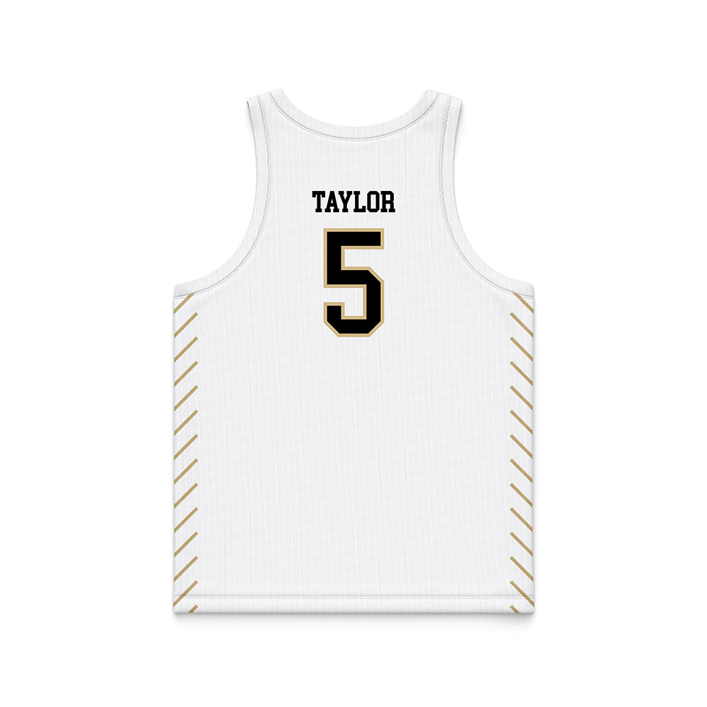PNW - NCAA Men's Basketball : Kevin Taylor - White Basketball Jersey-1