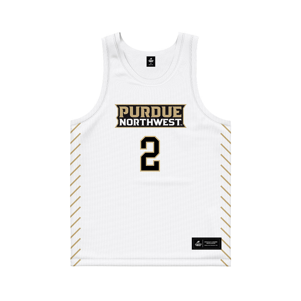 PNW - NCAA Men's Basketball : Ahlante Askew - White Basketball Jersey-0