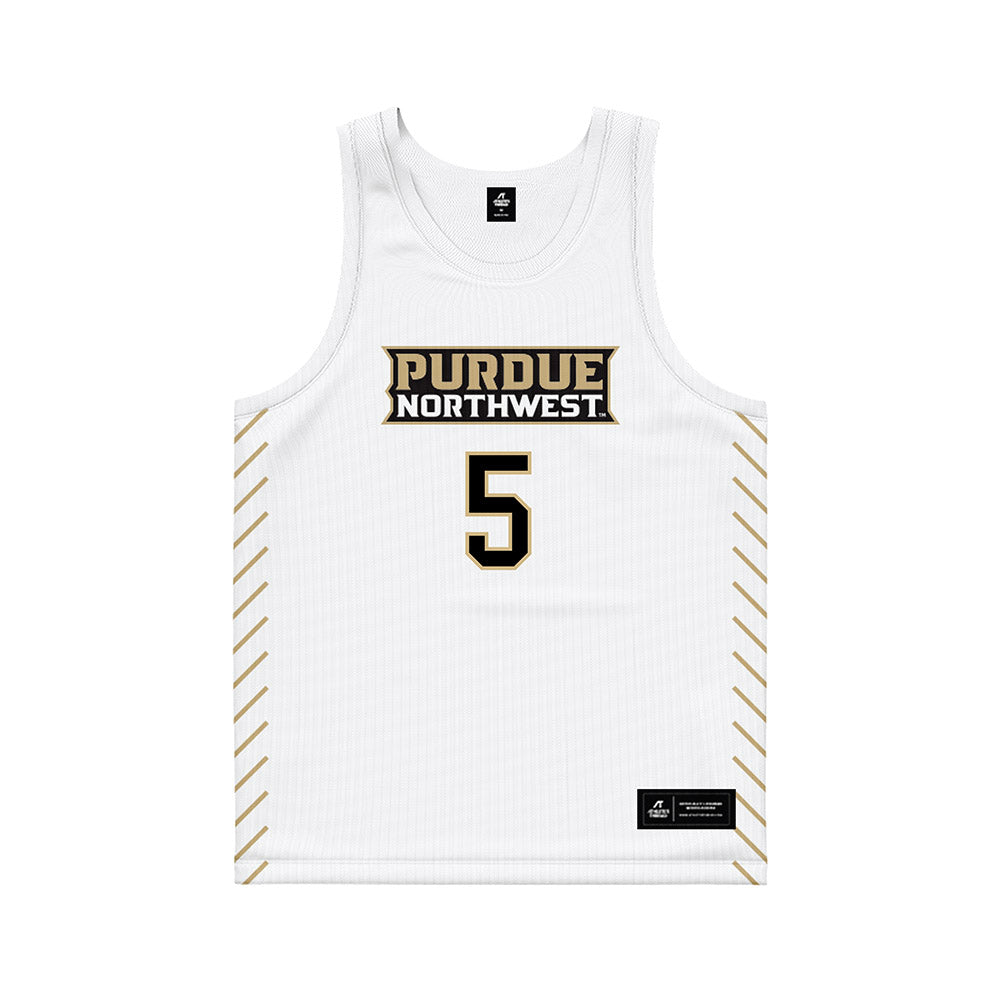 PNW - NCAA Men's Basketball : Kevin Taylor - White Basketball Jersey-0