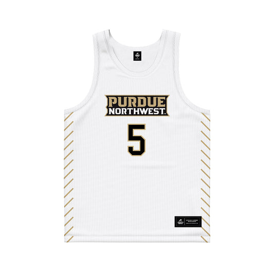 PNW - NCAA Men's Basketball : Kevin Taylor - White Basketball Jersey-0