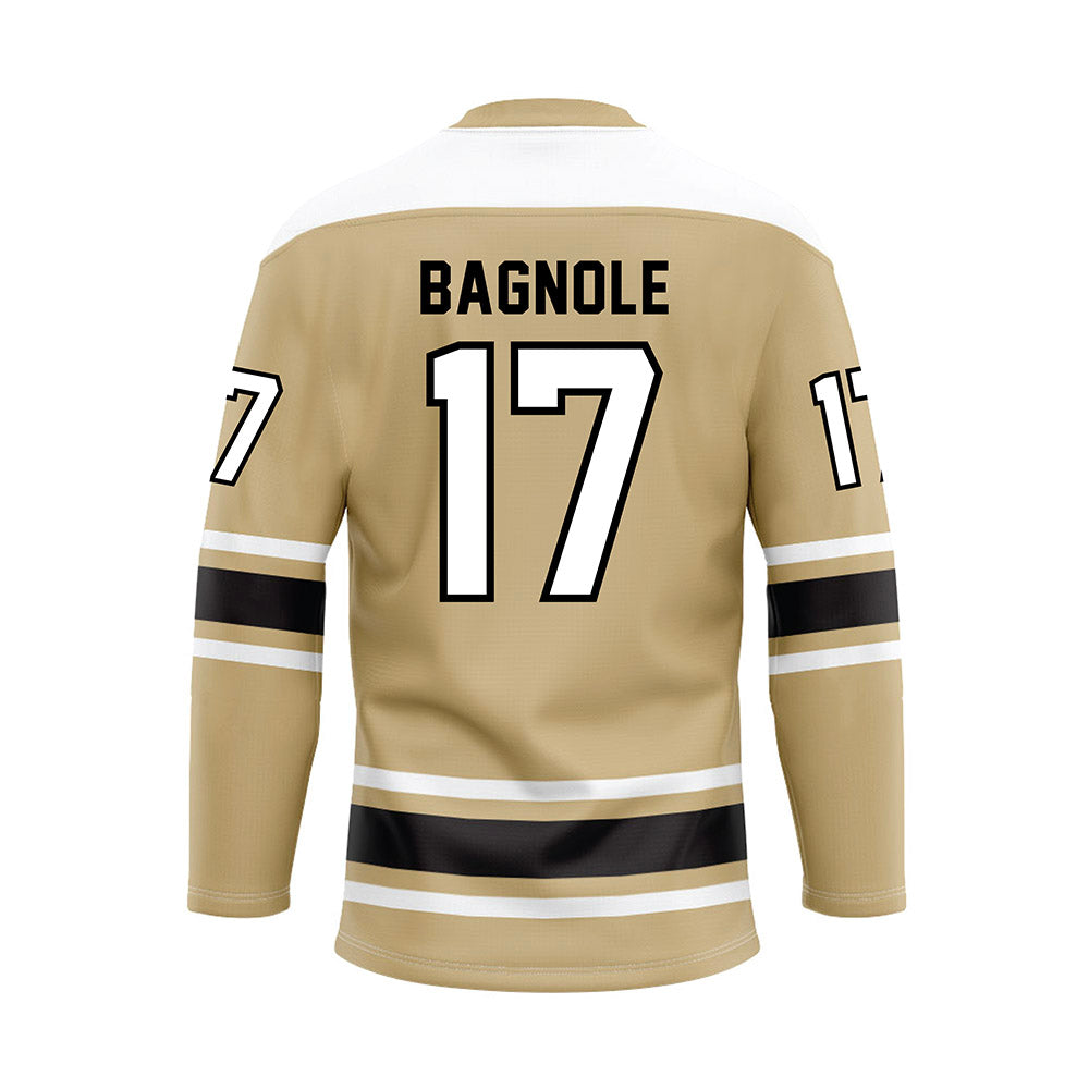 PNW - NCAA Men's Ice Hockey : Anthony Bagnole - Gold Hockey Jersey-1