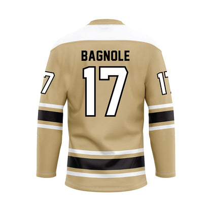 PNW - NCAA Men's Ice Hockey : Anthony Bagnole - Gold Hockey Jersey-1