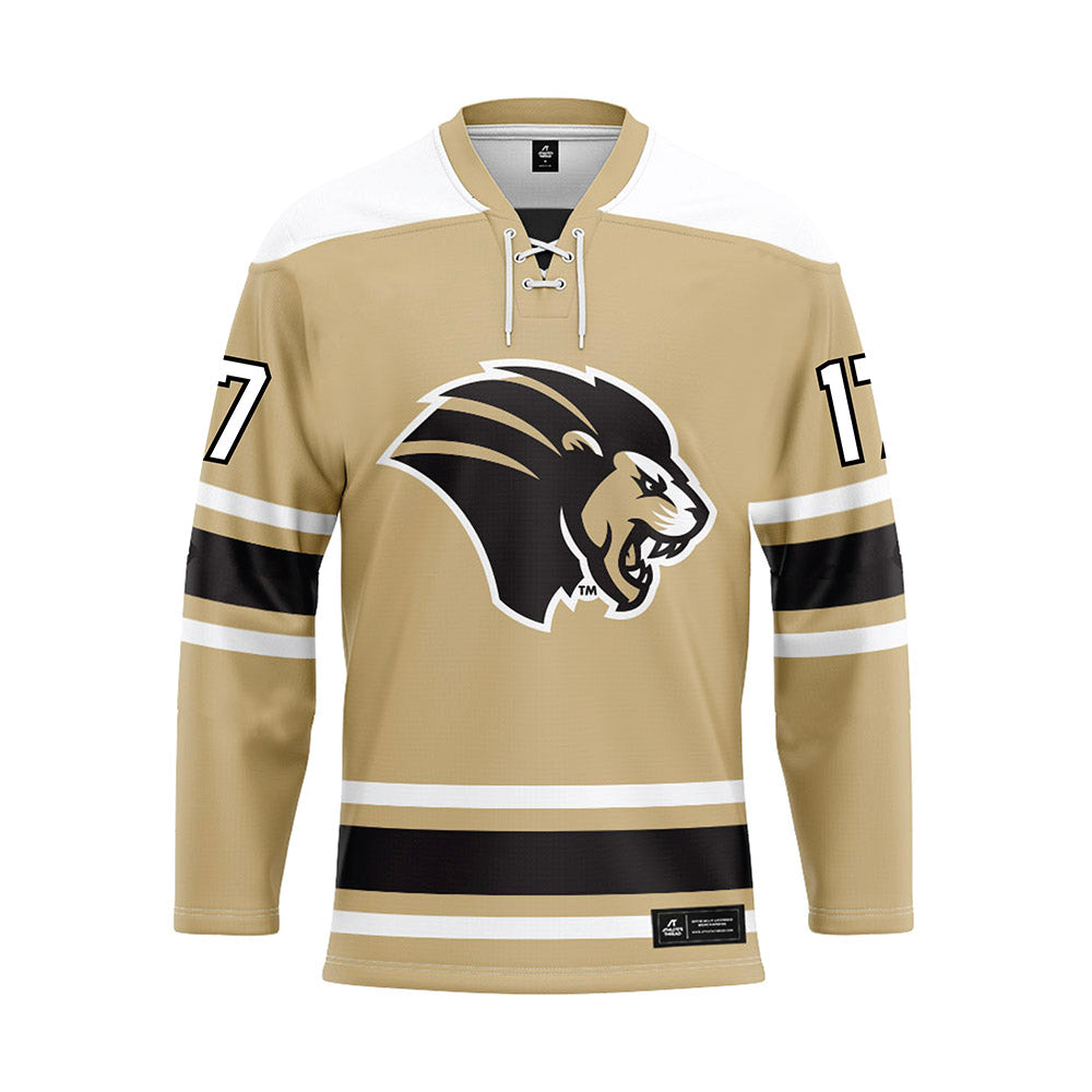 PNW - NCAA Men's Ice Hockey : Anthony Bagnole - Gold Hockey Jersey-0