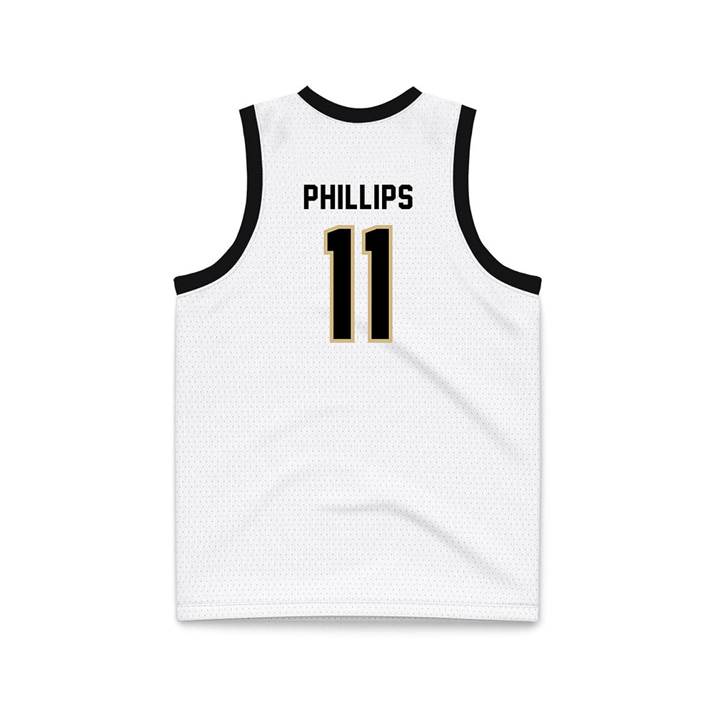 PNW - NCAA Women's Basketball : Cameryn Phillips - White Basketball Jersey-1