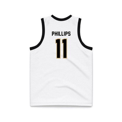 PNW - NCAA Women's Basketball : Cameryn Phillips - White Basketball Jersey-1