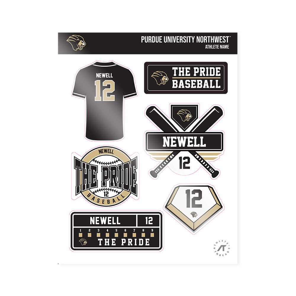 PNW - NCAA Baseball : Blake Newell - Sticker Sheet-0
