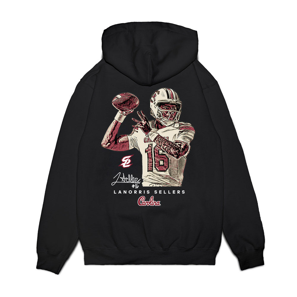 South Carolina - NCAA Football : LaNorris Sellers - Graphic Premium Hooded Sweatshirt-1