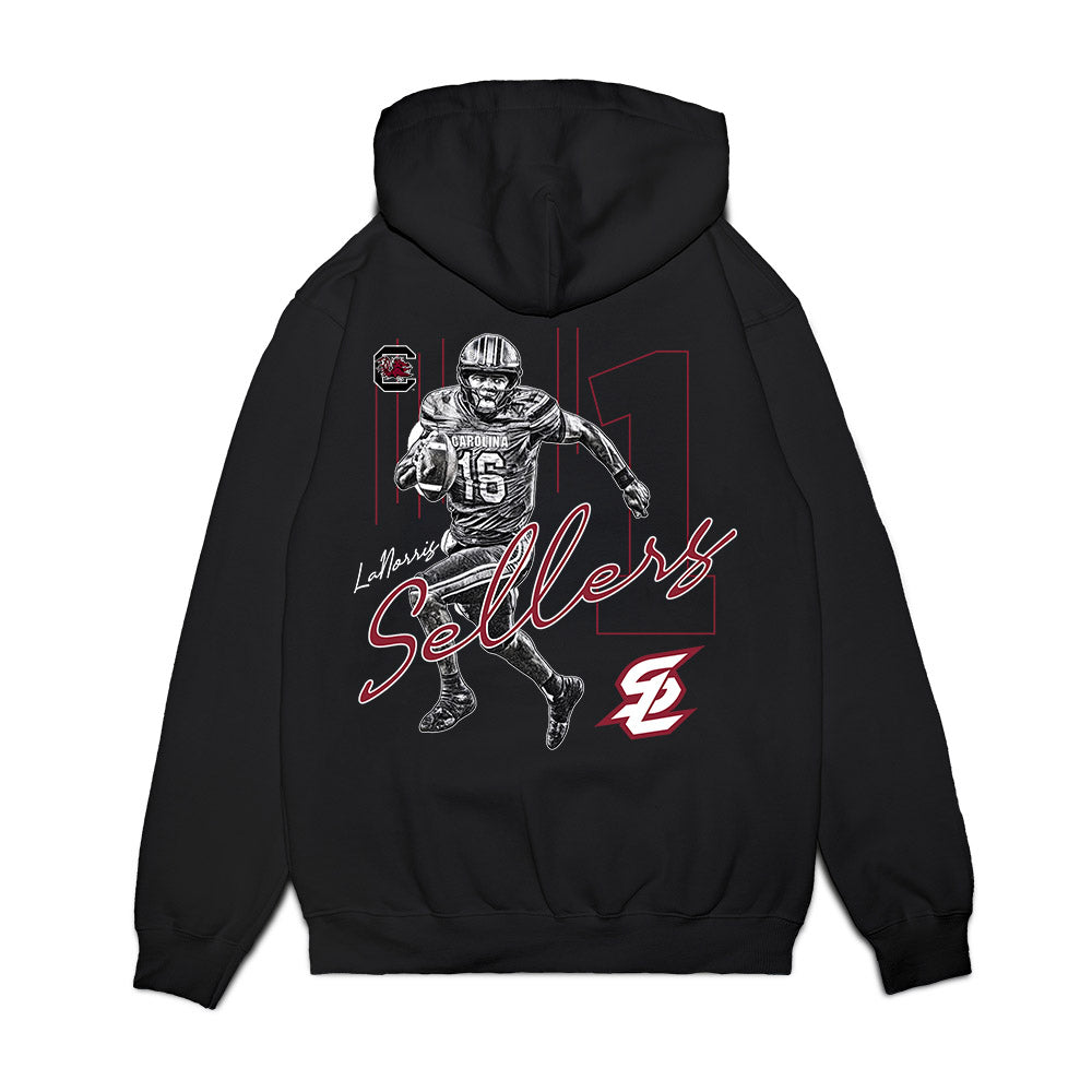 South Carolina - NCAA Football : LaNorris Sellers - Graphic Premium Hooded Sweatshirt-1