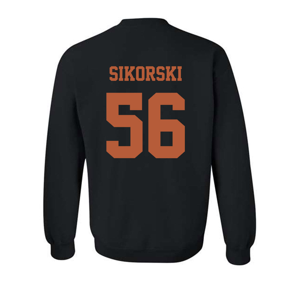 Texas - NCAA Football : Dylan Sikorski - Hook 'Em Horns Classic Shersey Crewneck Sweatshirt-1