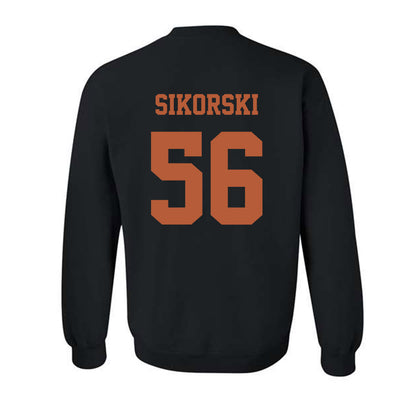 Texas - NCAA Football : Dylan Sikorski - Hook 'Em Horns Classic Shersey Crewneck Sweatshirt-1