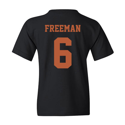 Texas - NCAA Men's Basketball : Elyjah Freeman - Hook 'Em Horns Classic Shersey Youth T-Shirt-1