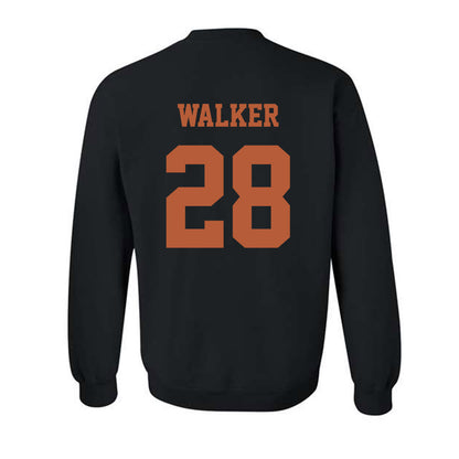 Texas - NCAA Football : Jett Walker - Hook 'Em Horns Classic Shersey Crewneck Sweatshirt-1