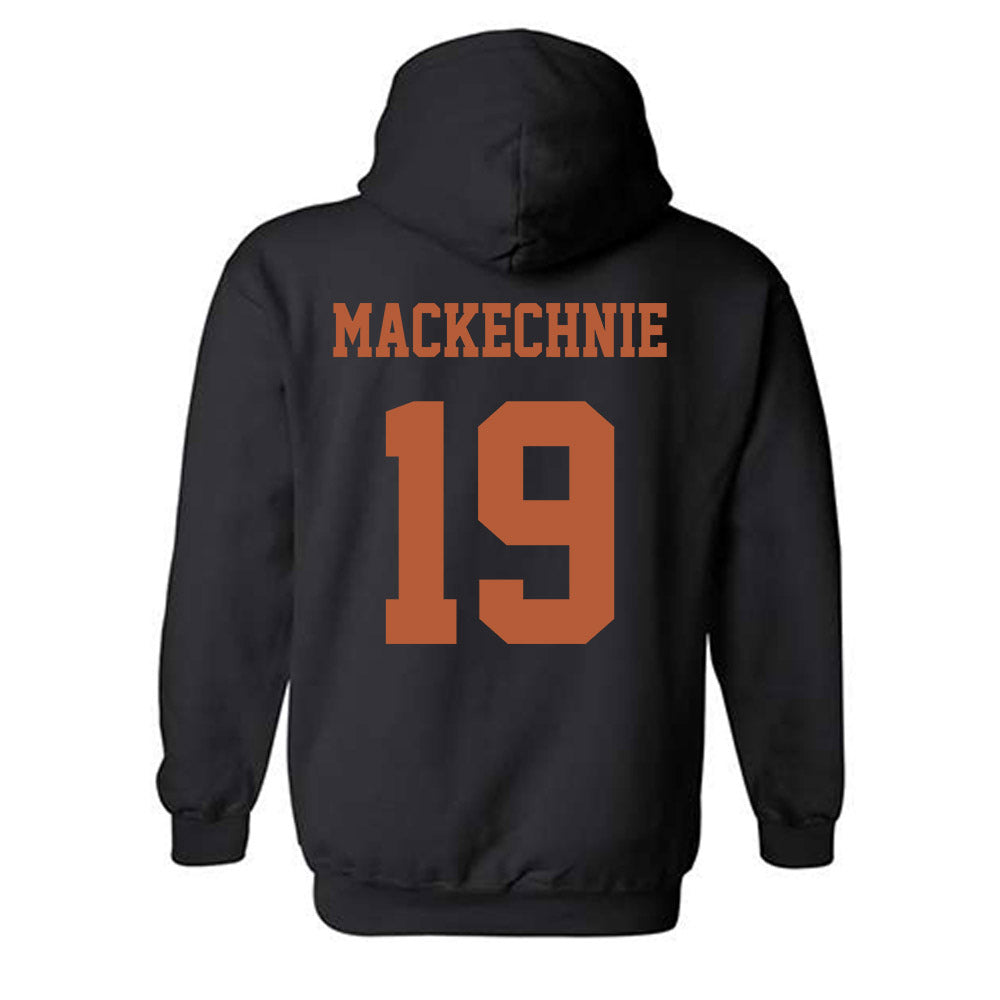 Texas - NCAA Beach Volleyball : Caroline Mackechnie - Hook 'Em Horns Classic Shersey Hooded Sweatshirt-1