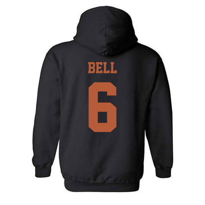 Texas - NCAA Football : Dia Bell - Hook 'Em Horns Classic Shersey Hooded Sweatshirt-1
