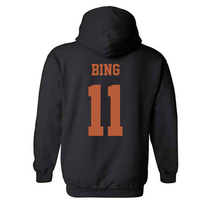 Texas - NCAA Baseball : Kade Bing - Classic Shersey Hooded Sweatshirt-1