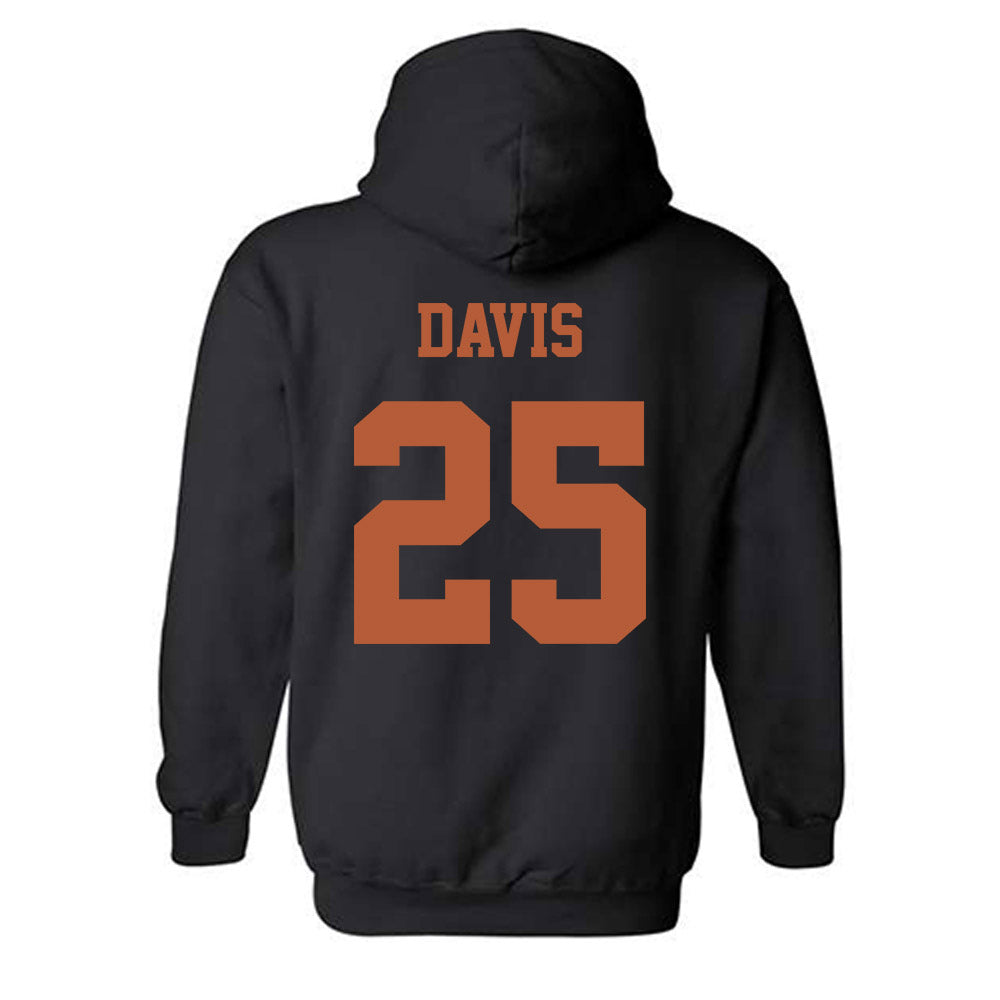 Texas - NCAA Football : Toray Davis - Hook 'Em Horns Classic Shersey Hooded Sweatshirt-1