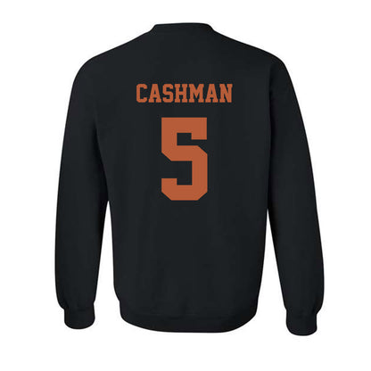 Texas - NCAA Women's Soccer : Ava Cashman - Hook 'Em Horns Classic Shersey Crewneck Sweatshirt-1