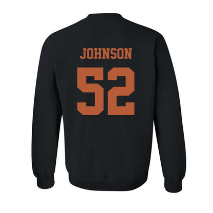Texas - NCAA Football : James Johnson - Hook 'Em Horns Classic Shersey Crewneck Sweatshirt-1
