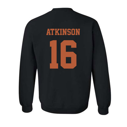 Texas - NCAA Football : Tyler Atkinson - Hook 'Em Horns Classic Shersey Crewneck Sweatshirt-1