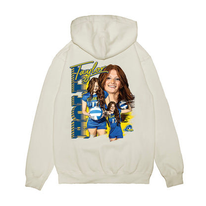 Delaware - NCAA Women's Volleyball : Taylor Holly - Collage Premium Hooded Sweatshirt-1